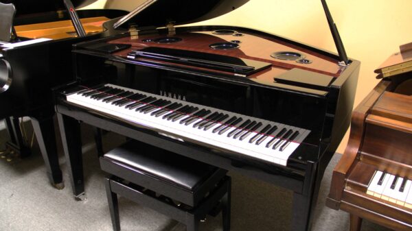 Yamaha Digital Grand Piano - Certified Preowned Model N3 Traditional Ebony & Rosewood Polish, 3 Year Guarantee - Parts & Labor