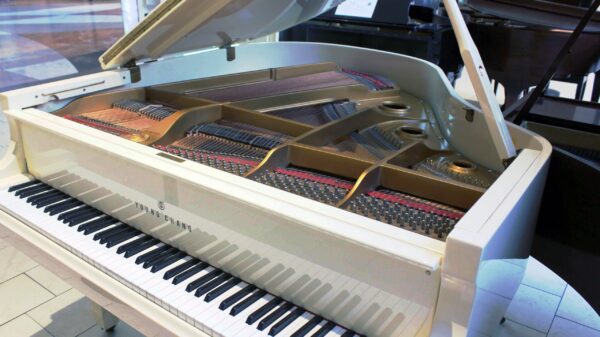 Young Chang 5′ 2″ Baby Grand Piano With Ivory Polishing - Image 9