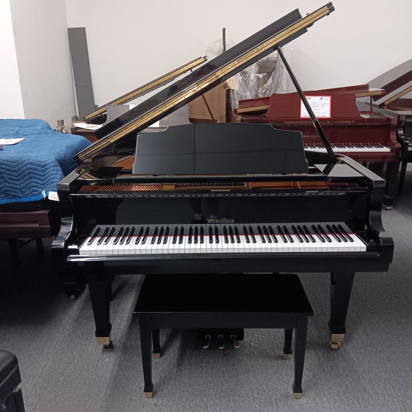 Wurlitzer 5' 7” Baby Grand Piano - Model G457 - Ebony Polish - B